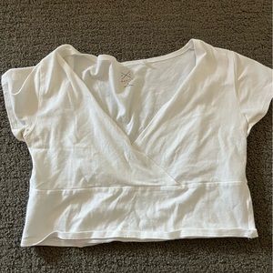 PACSUN BASIC WHITE GOING OUT TOP